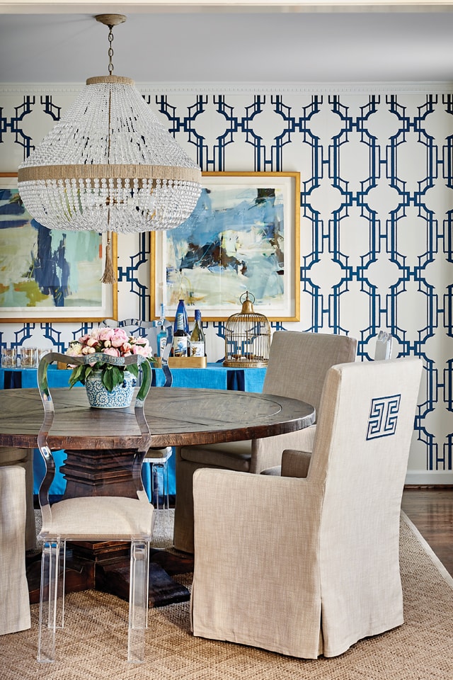 Dining room designed by Traci Zeller